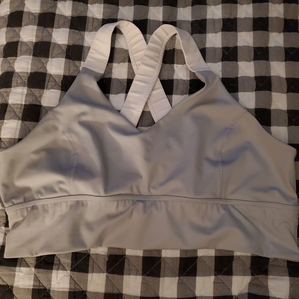 Avia XXXL Gray and White Sports Bra